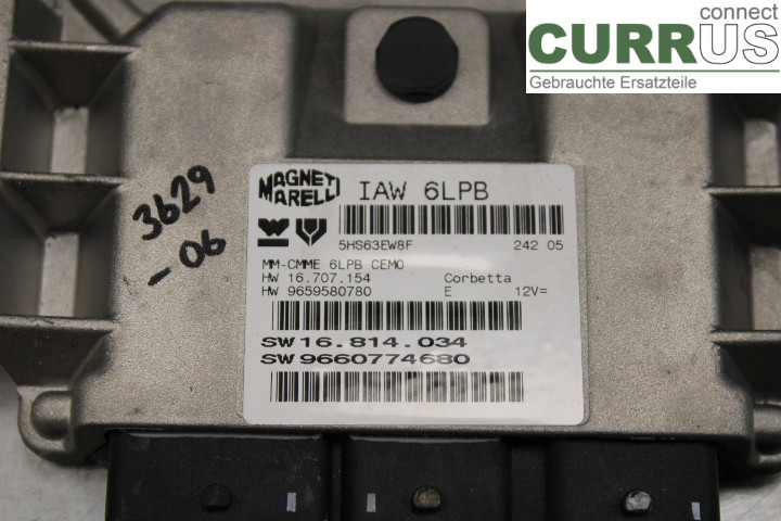 PEUGEOT 208 16-19 Motorstyrningsenhet (ECU) 9660774680 