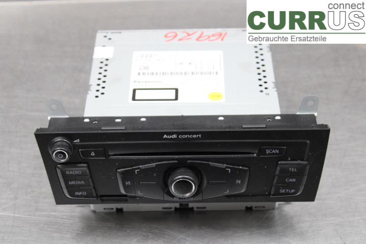 AUDI A4/S4  08-11 Radio-CD-/Multimedia-Panel 8T1035186P 2,0TFSi/CFKA