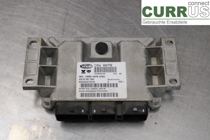 PEUGEOT 407 Motorens styreenhed (ECU) 9664874580 2.0i/RFJ