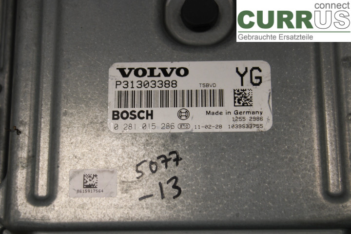 VOLVO V60 11-13 Engine Control Unit (ECU) 31303388