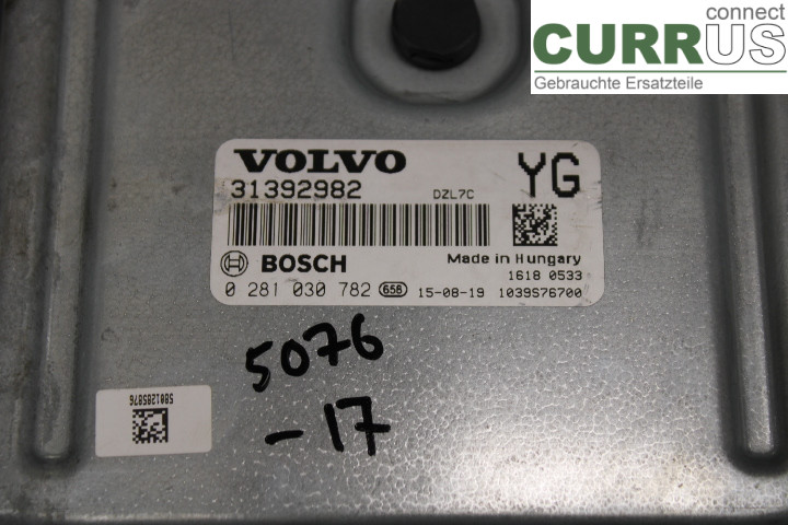 VOLVO XC60  14-17 Engine Control Unit (ECU) 31392982 