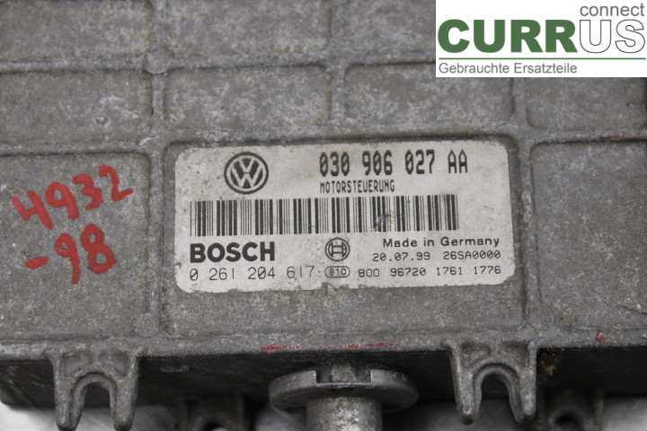 VW POLO       95-01 Motorens styreenhed (ECU) 030906027AA 