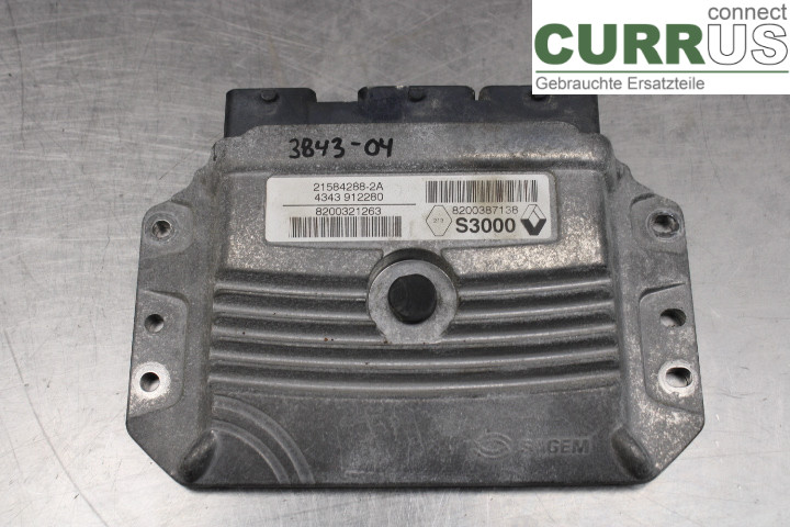 RENAULT MÉGANE II  03-05 Motorens styreenhed (ECU) 8200387138 