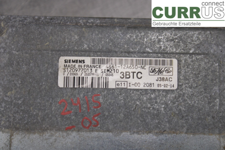 FORD FIESTA     02-05 Motorens styreenhed (ECU) 4S6112A650NC 