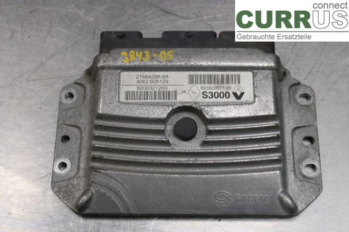 RENAULT MÉGANE II  03-05 Motorens styreenhed (ECU) 8200387138 