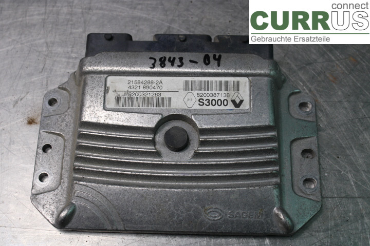 RENAULT MÉGANE II  03-05 Motorens styreenhed (ECU) 8200387138 