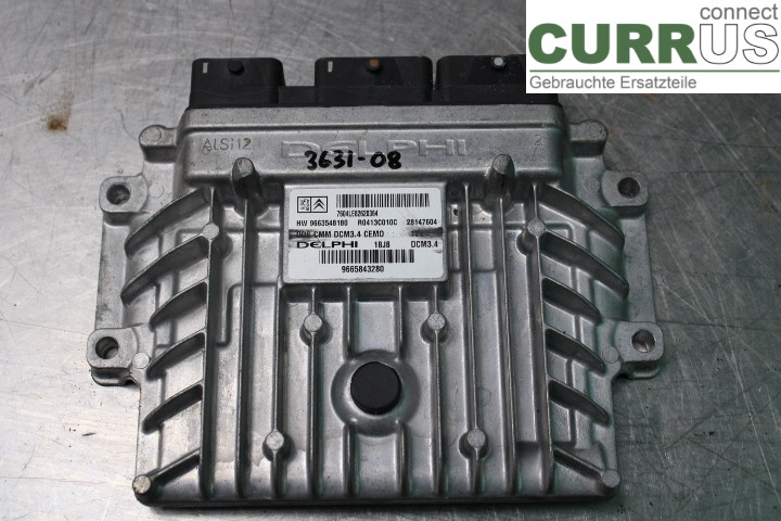 PEUGEOT 308 08-13 Engine Control Unit (ECU) 9665843280 