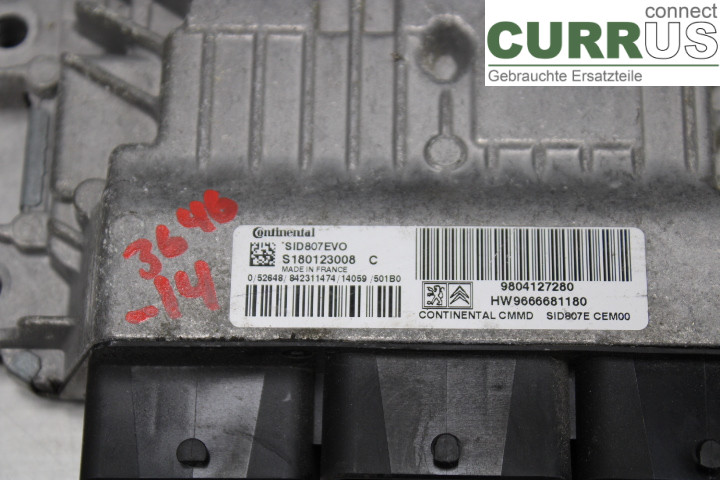 PEUGEOT 508  11-18 Engine Control Unit (ECU) 9666681180 