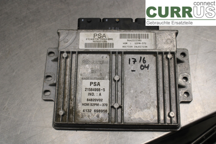 CITROEN C3    -04 Engine Control Unit (ECU) 9642222380 