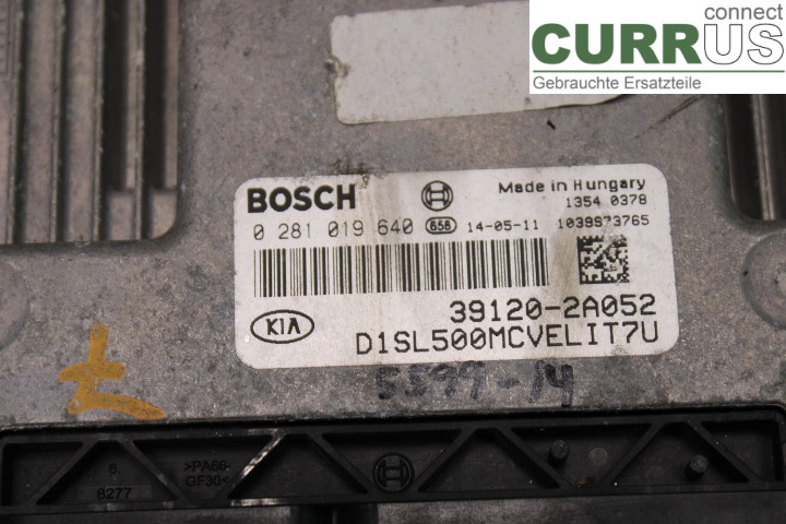 KIA SPORTAGE (SL) 11-15 Engine Control Unit (ECU) 391202A052 