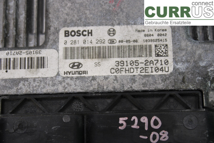 HYUNDAI i30   07-12 Engine Control Unit (ECU) 391052A710 