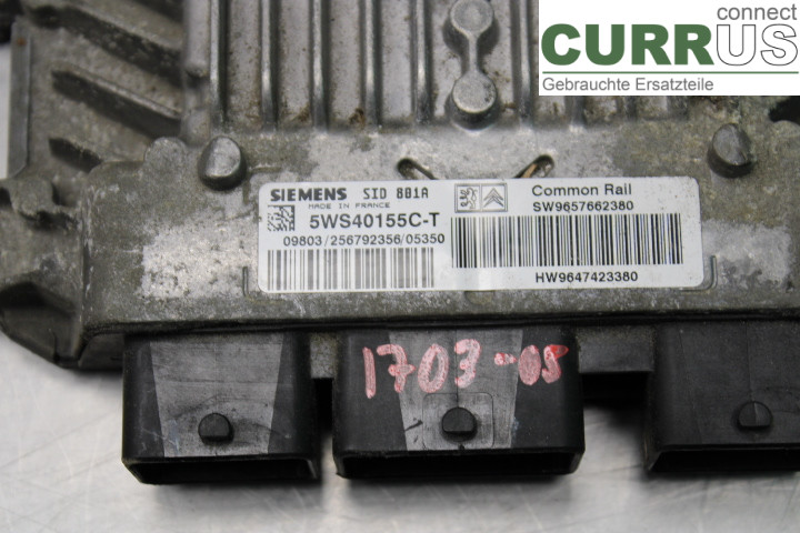 CITROEN BERLINGO  03-07 Engine Control Unit (ECU) 9647423380 