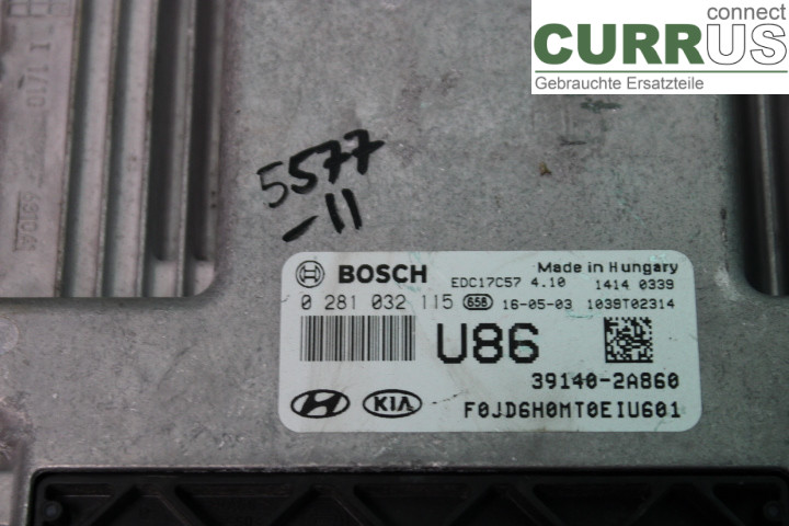 KIA CEED  12-18 Engine Control Unit (ECU) 391402A860 