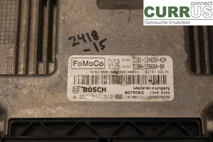 FORD FIESTA  13-17 Engine Control Unit (ECU) E1BA12B684BA 