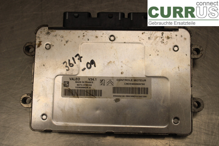 PEUGEOT 207 Engine Control Unit (ECU) 9666909780 