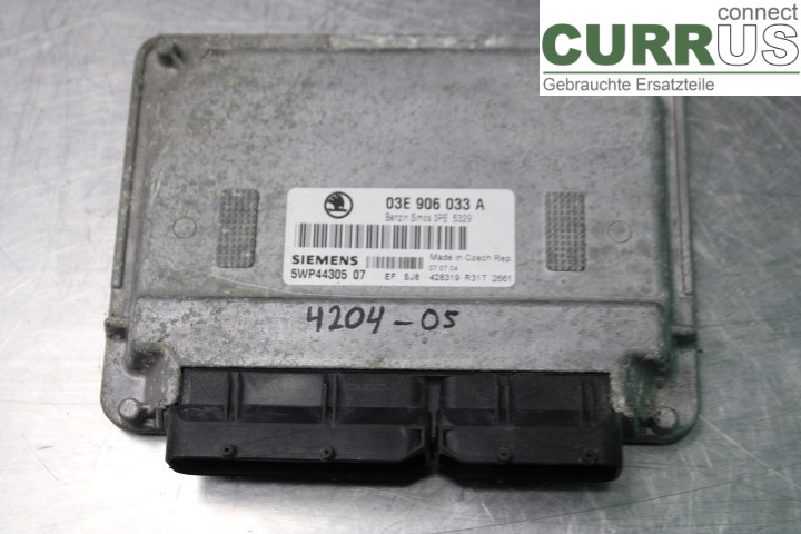SKODA FABIA    99-07 Engine Control Unit (ECU) 03E906033A 