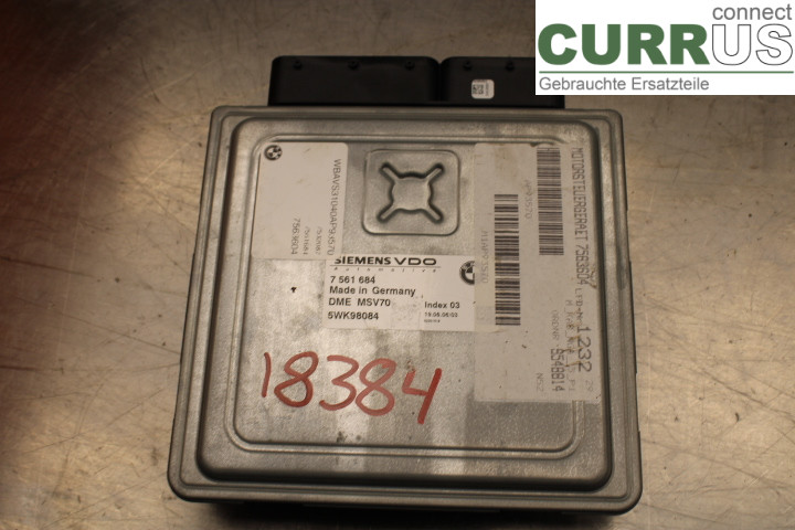 BMW 3 E90/91 SED/TOU 05-12 Engine Control Unit (ECU) 7561684 3.0i/N52B30A