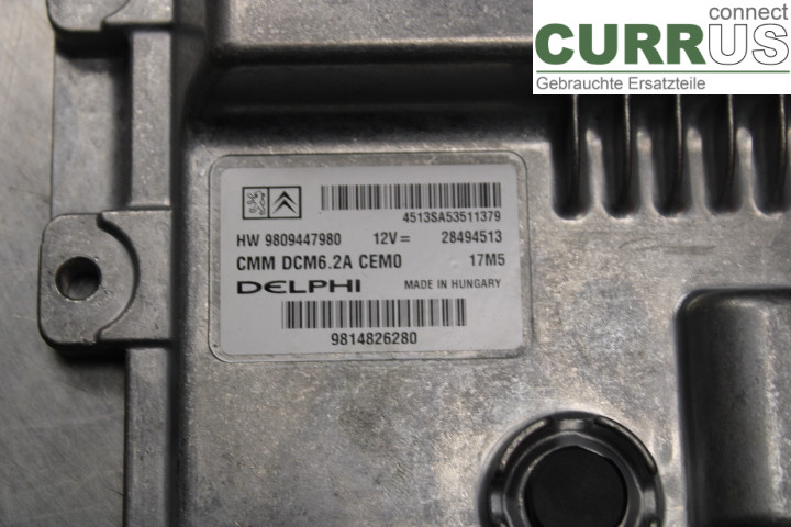 PEUGEOT 508  11-18 Engine Control Unit (ECU) 9809447980 2.0HDi/AHW