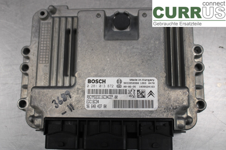 PEUGEOT PARTNER   08-15 Engine Control Unit (ECU) 9664843780 