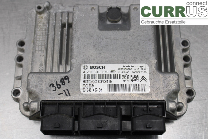 PEUGEOT PARTNER   08-15 Engine Control Unit (ECU) 9664843780 