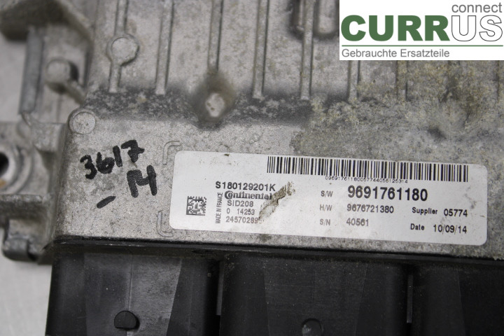 PEUGEOT 207 Engine Control Unit (ECU) 9691761180 