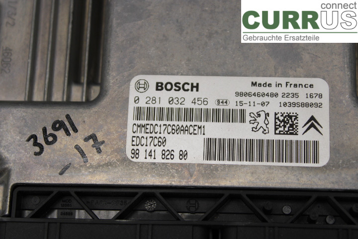 PEUGEOT PARTNER 16-18 Engine Control Unit (ECU) 9814182680