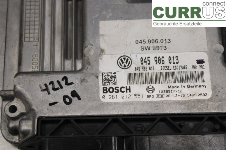SKODA FABIA         07-14 Engine Control Unit (ECU) 045906013 