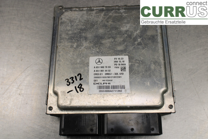 MB A-KLASS (W176)   13-18 Engine Control Unit (ECU) A6519014402 