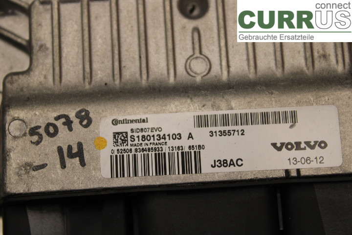 VOLVO V60  14-18 Engine Control Unit (ECU) 31355712 
