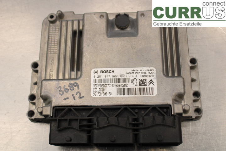 PEUGEOT PARTNER   08-15 Engine Control Unit (ECU) 0281017600 