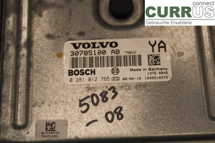 VOLVO XC70 08-13 Motorsteuergerät (ECU) 30785100AB