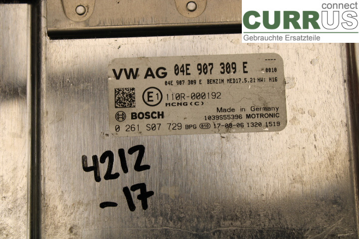 SKODA FABIA         07-14 Engine Control Unit (ECU) 04E907309E 
