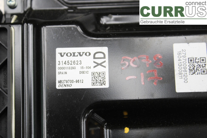 VOLVO V60 14-18 Unité de contrôle moteur (ECU) 31452623