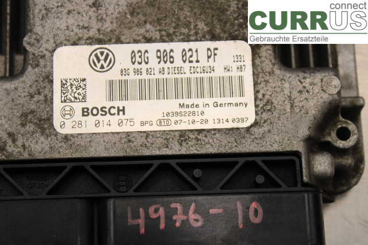 VW CADDY      04-10 Motorsteuergerät (ECU) 03G906021PF 