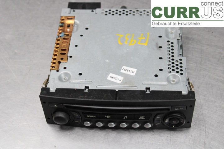 PEUGEOT 207 Radio CD / Multimedia panel 96639793XT00 1.6i/5FW