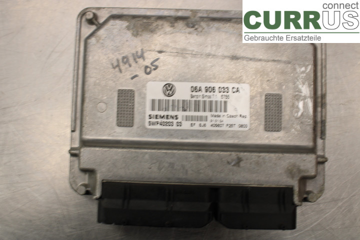 VW GOLF V      04-09 Engine Control Unit (ECU) 06A906033CA 