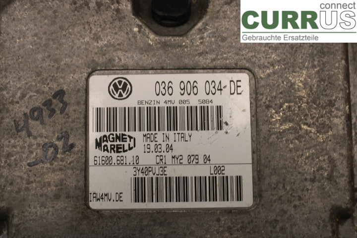 VW POLO       02-05 Motorens styreenhed (ECU) 036906034DE 