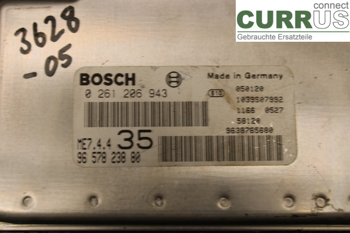 PEUGEOT 307     01-05 Engine Control Unit (ECU) 9657823880 