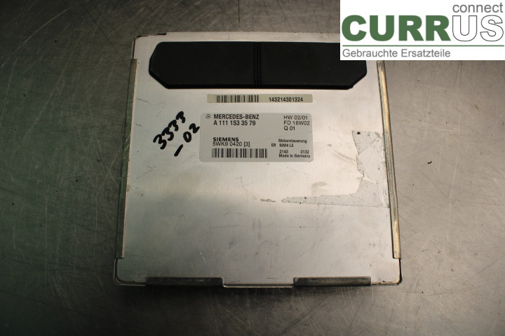 MB C (203)       00-07 Engine Control Unit (ECU) A1111533579 