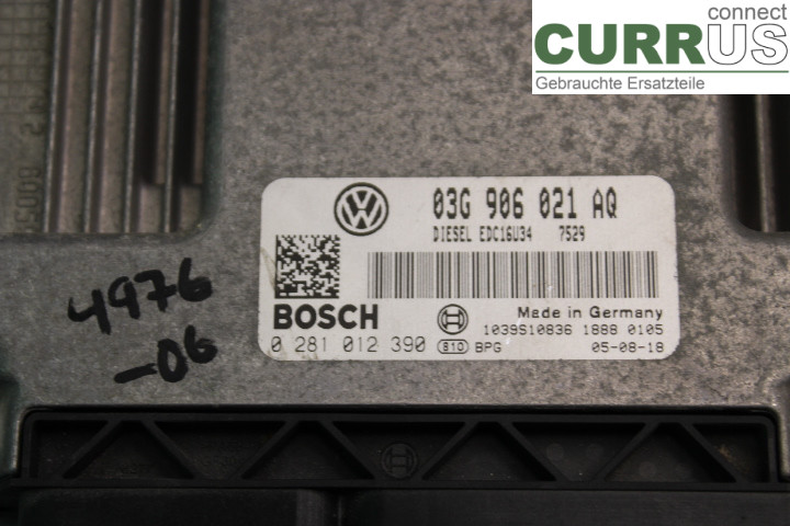VW CADDY      04-10 Sterownik silnika (ECU) 03G906021AQ 