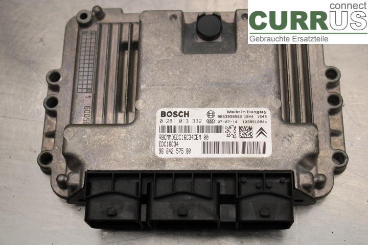 PEUGEOT 407 Motorens styreenhed (ECU) 9664257580 1.6HDi/9HZ