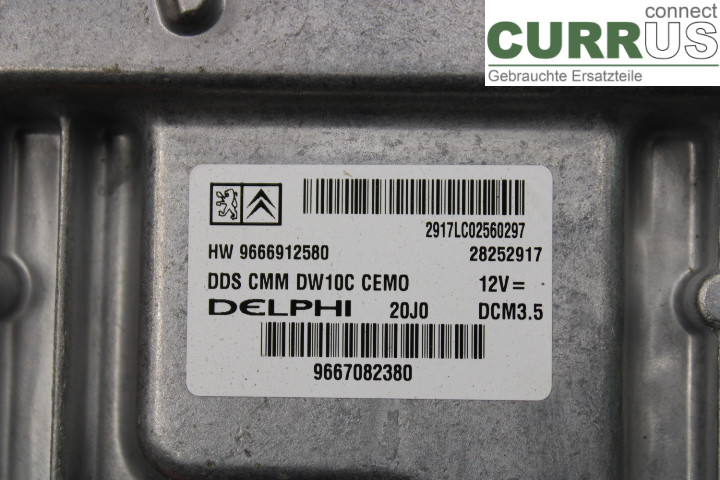 CITROEN C5  08-17 Unité de contrôle moteur (ECU) 9667082380 2.0HDi/RHH
