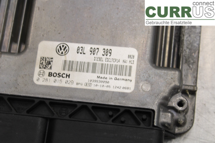 VW PASSAT      05-10 Engine Control Unit (ECU) 03L907309 2.0TDi/CBBB