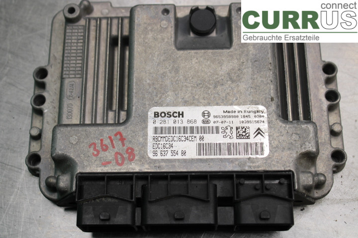 PEUGEOT 207 Engine Control Unit (ECU) 9663755480 