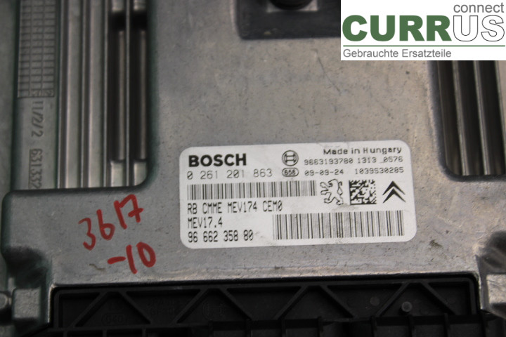 PEUGEOT 207 Engine Control Unit (ECU) 9666235880 