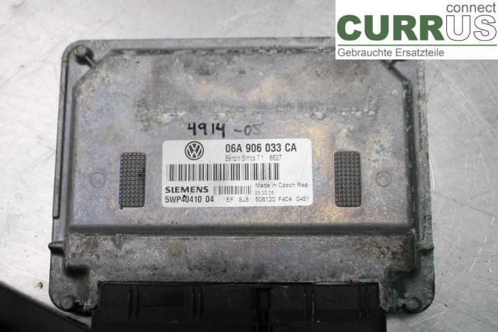 VW GOLF V      04-09 Engine Control Unit (ECU) 06A906033CA 