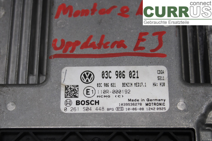 VW PASSAT      05-10 Engine Control Unit (ECU) 03C906021 