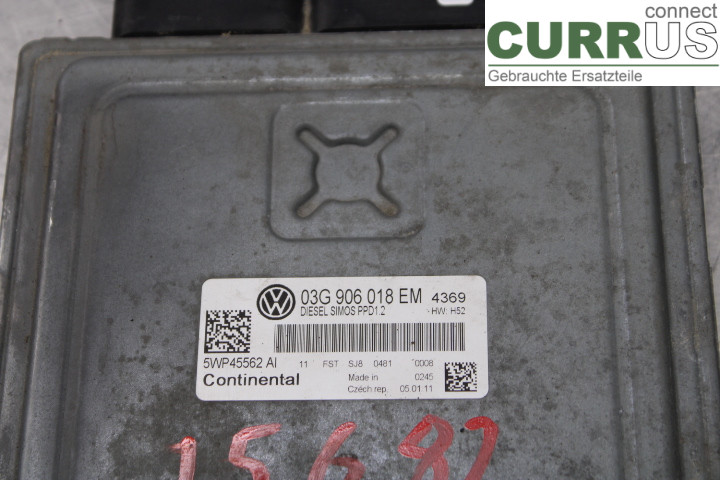 VW PASSAT      05-10 Engine Control Unit (ECU) 03G906018EM 2.0TDi/BMR