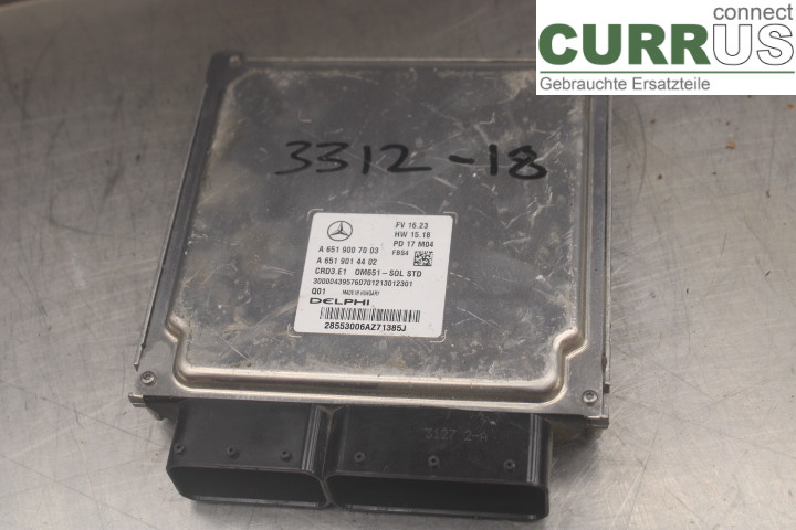 MB A-KLASS (W176)   13-18 Engine Control Unit (ECU)  