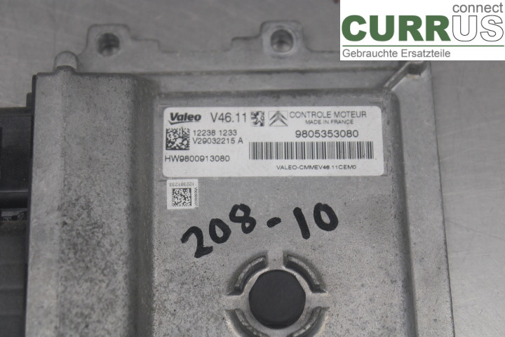 PEUGEOT 207 Engine Control Unit (ECU) 9805353080 